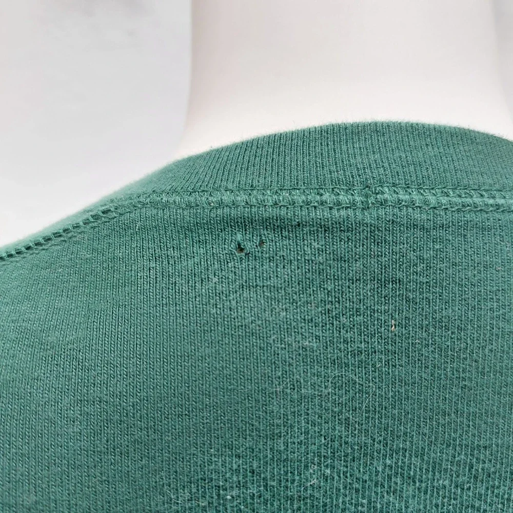 J. Crew Henley Shirt Men's Long Sleeve Cotton XL Green Ribbed Casual Pullover